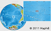 Physical Location Map of the area around 33° 14' 5" S, 112° 58' 29" W