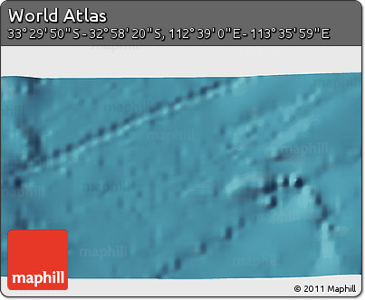 Satellite 3D Map of the Area around 33° 14' 5" S, 113° 7' 30" E