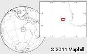 Blank Location Map of the area around 33° 14' 5" S, 113° 7' 30" E