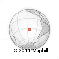 Outline Map of the Area around 33° 14' 5" S, 113° 49' 29" W, rectangular outline