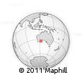 Outline Map of the Area around 33° 14' 5" S, 123° 19' 29" E, rectangular outline