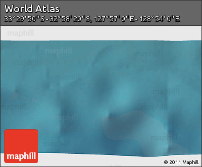 Satellite 3D Map of the Area around 33° 14' 5" S, 128° 25' 30" E