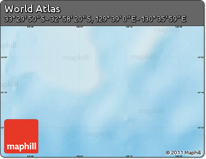 Physical Map of the Area around 33° 14' 5" S, 130° 7' 30" E