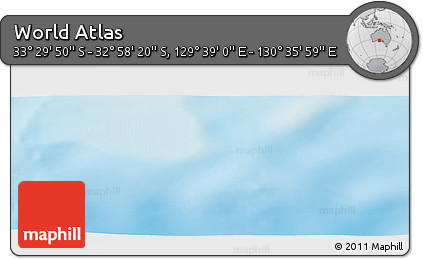 Physical Panoramic Map of the Area around 33° 14' 5" S, 130° 7' 30" E