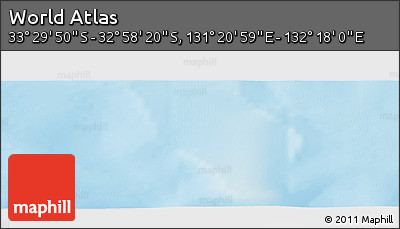 Physical Panoramic Map of the Area around 33° 14' 5" S, 131° 49' 29" E