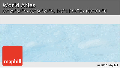 Physical Panoramic Map of the Area around 33° 14' 5" S, 132° 40' 30" E