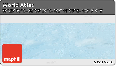 Physical Panoramic Map of the Area around 33° 14' 5" S, 132° 40' 30" E