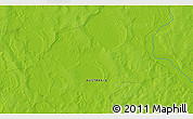Physical 3D Map of the area around 33° 14' 5" S, 142° 1' 30" E