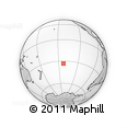 Outline Map of the Area around 33° 14' 5" S, 142° 43' 29" W, rectangular outline