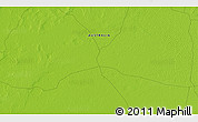 Physical 3D Map of the area around 33° 14' 5" S, 144° 34' 29" E