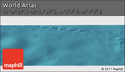 Satellite Panoramic Map of the Area around 33° 14' 5" S, 14° 31' 30" E