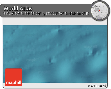 Satellite 3D Map of the Area around 33° 14' 5" S, 153° 55' 30" E