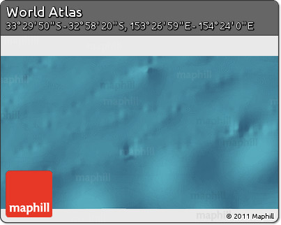 Satellite 3D Map of the Area around 33° 14' 5" S, 153° 55' 30" E