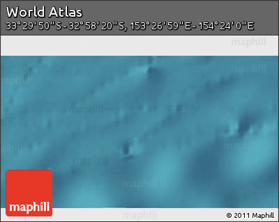 Satellite 3D Map of the Area around 33° 14' 5" S, 153° 55' 30" E