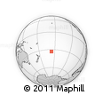 Outline Map of the Area around 33° 14' 5" S, 156° 19' 29" W, rectangular outline