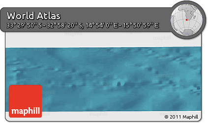 Satellite Panoramic Map of the Area around 33° 14' 5" S, 15° 22' 30" E