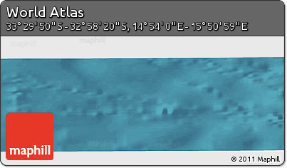 Satellite Panoramic Map of the Area around 33° 14' 5" S, 15° 22' 30" E