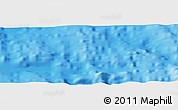 Shaded Relief Panoramic Map of the area around 33° 14' 5" S, 15° 13' 29" W