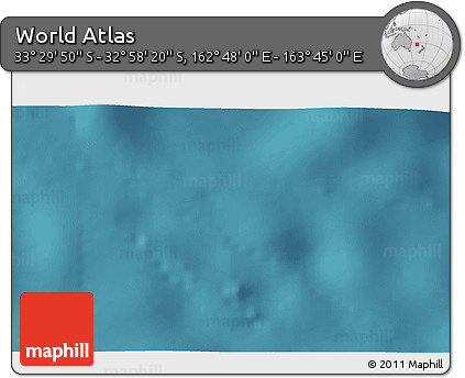 Satellite 3D Map of the Area around 33° 14' 5" S, 163° 16' 30" E