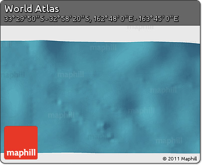 Satellite 3D Map of the Area around 33° 14' 5" S, 163° 16' 30" E