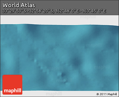 Satellite 3D Map of the Area around 33° 14' 5" S, 163° 16' 30" E