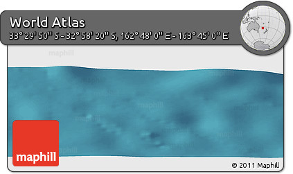Satellite Panoramic Map of the Area around 33° 14' 5" S, 163° 16' 30" E