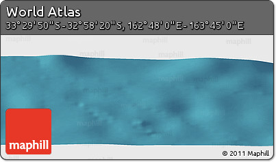 Satellite Panoramic Map of the Area around 33° 14' 5" S, 163° 16' 30" E