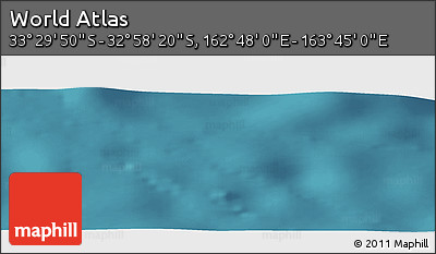 Satellite Panoramic Map of the Area around 33° 14' 5" S, 163° 16' 30" E
