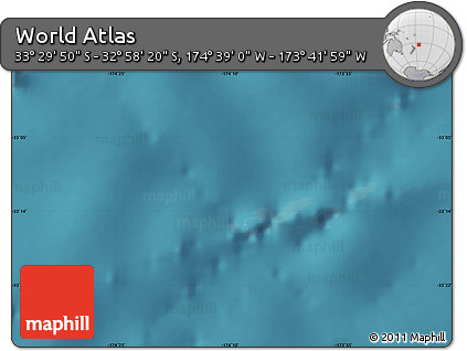 Satellite Map of the Area around 33° 14' 5" S, 174° 10' 30" W