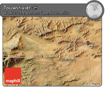 Satellite Map of Touwsrivier