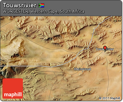Satellite Map of Touwsrivier