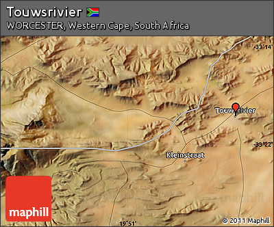 Satellite Map of Touwsrivier