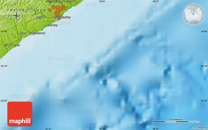 Physical Map of Duncan Village