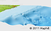 Physical Panoramic Map of the area around 33° 14' 5" S, 28° 7' 30" E