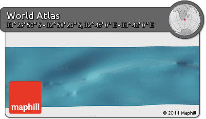 Satellite Panoramic Map of the Area around 33° 14' 5" S, 33° 13' 30" E