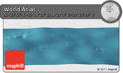 Satellite Panoramic Map of the Area around 33° 14' 5" S, 34° 55' 29" E