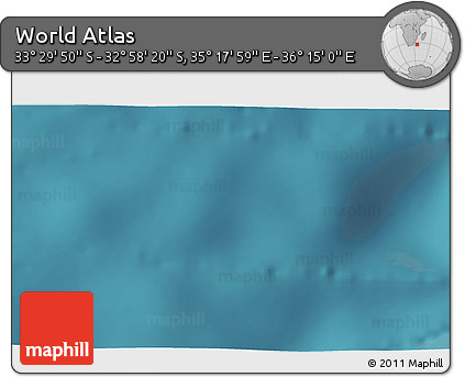 Satellite 3D Map of the Area around 33° 14' 5" S, 35° 46' 29" E