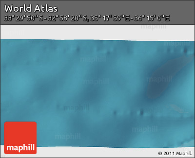 Satellite 3D Map of the Area around 33° 14' 5" S, 35° 46' 29" E
