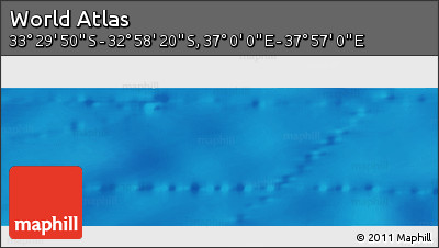 Physical Panoramic Map of the Area around 33° 14' 5" S, 37° 28' 30" E