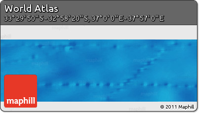 Physical Panoramic Map of the Area around 33° 14' 5" S, 37° 28' 30" E