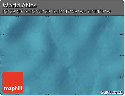 Satellite Map of the Area around 33° 14' 5" S, 37° 19' 30" W