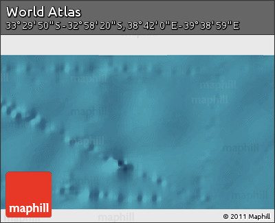 Satellite 3D Map of the Area around 33° 14' 5" S, 39° 10' 29" E
