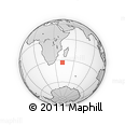 Outline Map of the Area around 33° 14' 5" S, 41° 43' 30" E, rectangular outline