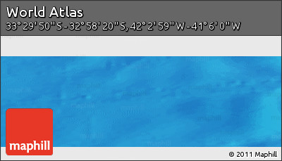 Physical Panoramic Map of the Area around 33° 14' 5" S, 41° 34' 30" W
