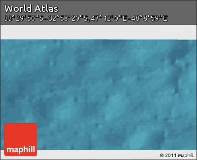 Satellite 3D Map of the Area around 33° 14' 5" S, 47° 40' 29" E