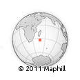 Outline Map of the Area around 33° 14' 5" S, 47° 40' 29" E, rectangular outline