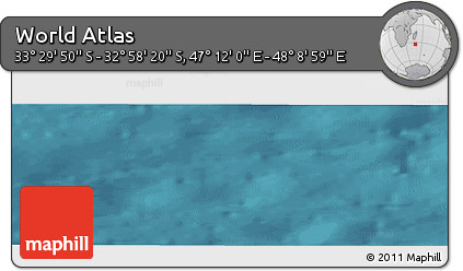 Satellite Panoramic Map of the Area around 33° 14' 5" S, 47° 40' 29" E
