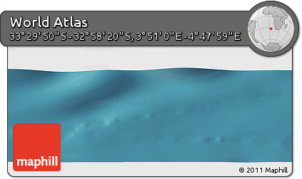 Satellite Panoramic Map of the Area around 33° 14' 5" S, 4° 19' 30" E