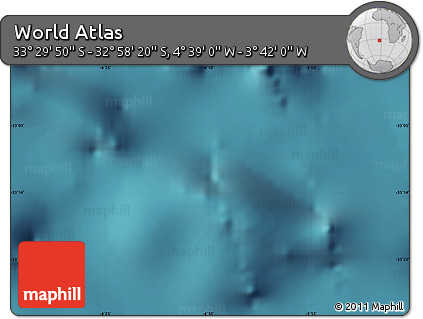 Satellite Map of the Area around 33° 14' 5" S, 4° 10' 30" W