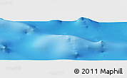 Shaded Relief Panoramic Map of the area around 33° 14' 5" S, 4° 10' 30" W